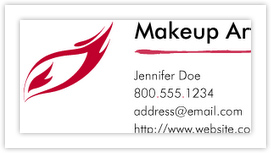 Makeup Artist Business Card